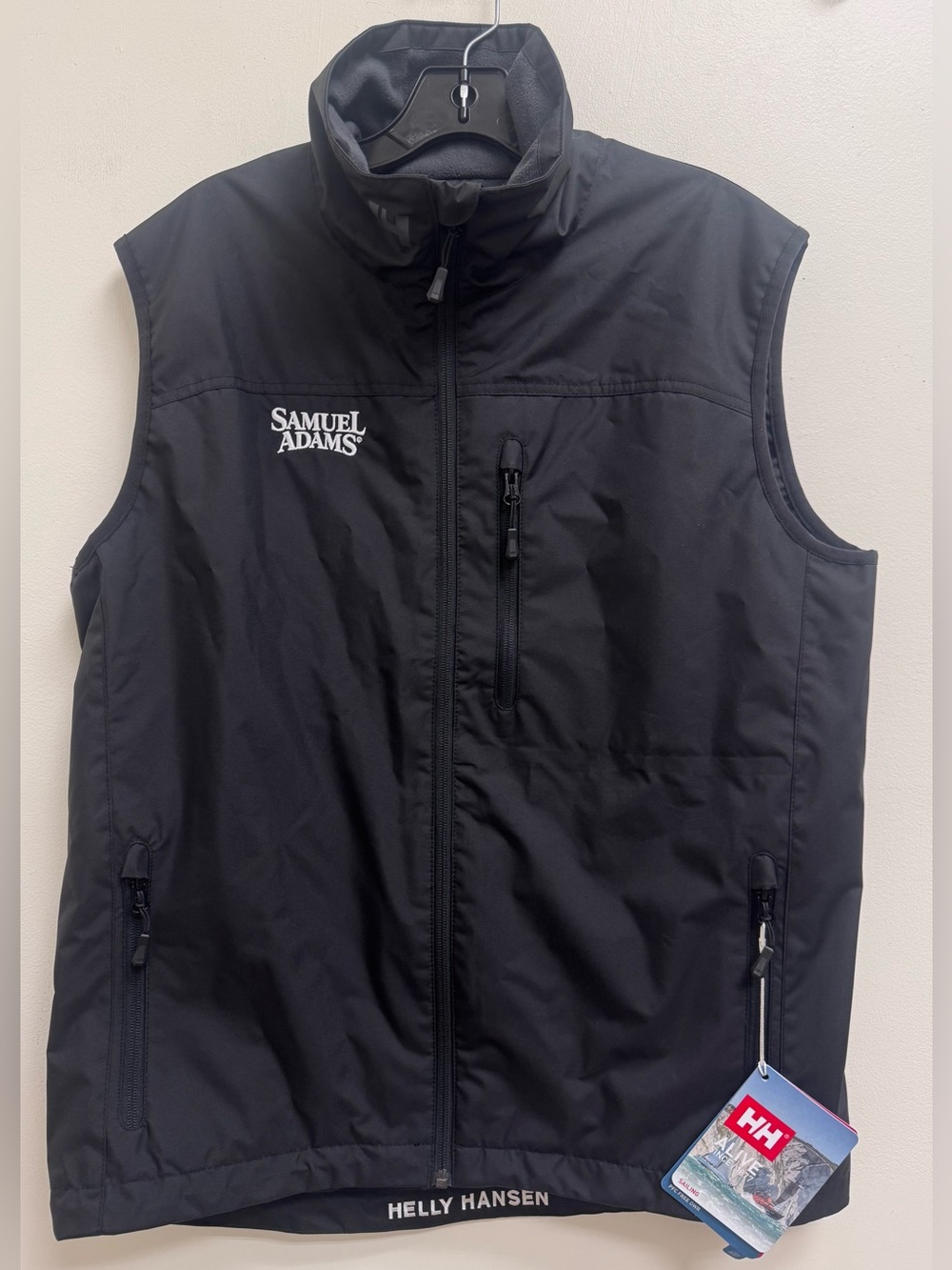 Men’s NWT Helly Hansen Samuel Adams Sailing Crew Vest Black Large